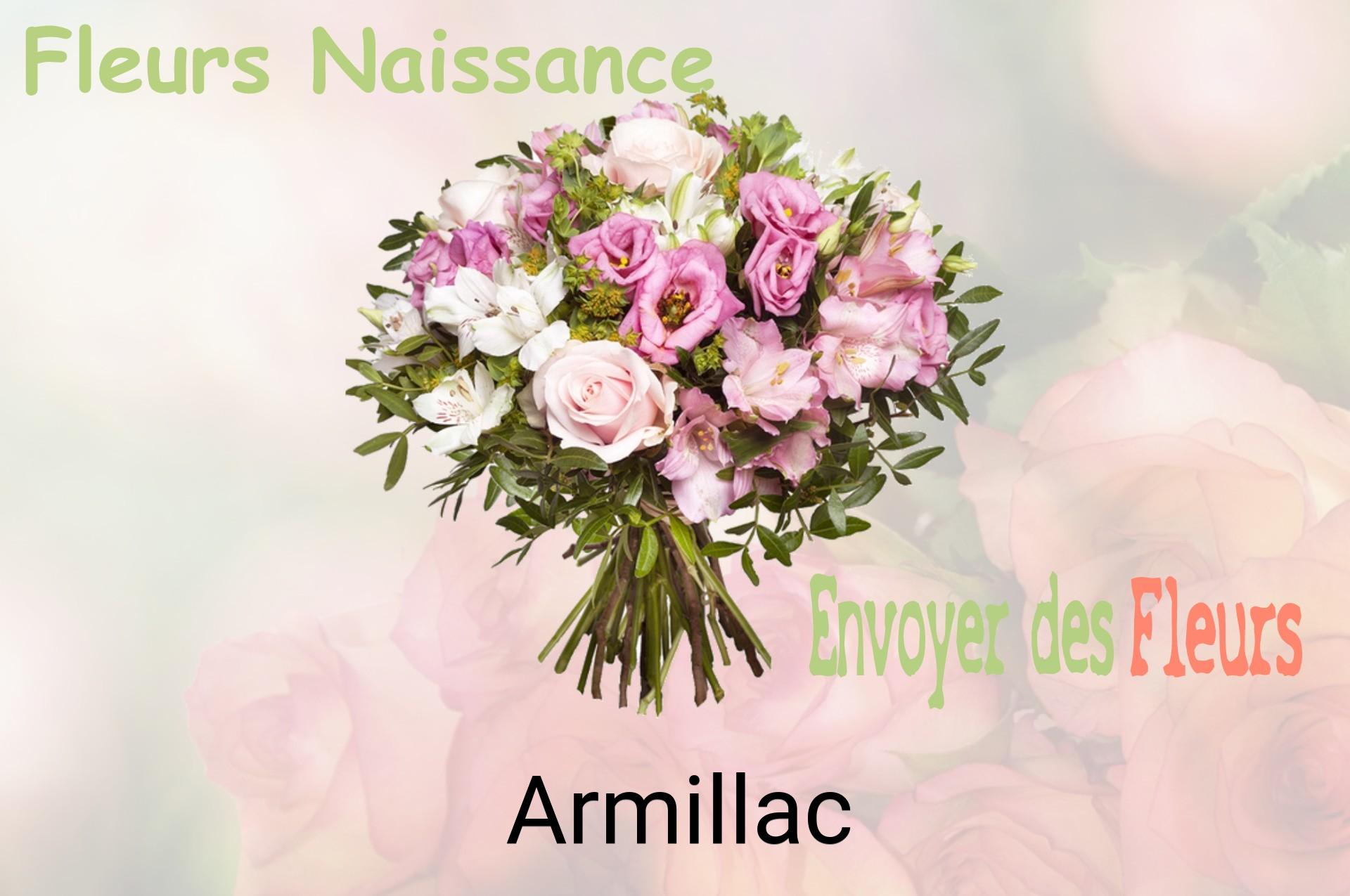 Bouquet de fleurs de naissance livré à Armillac